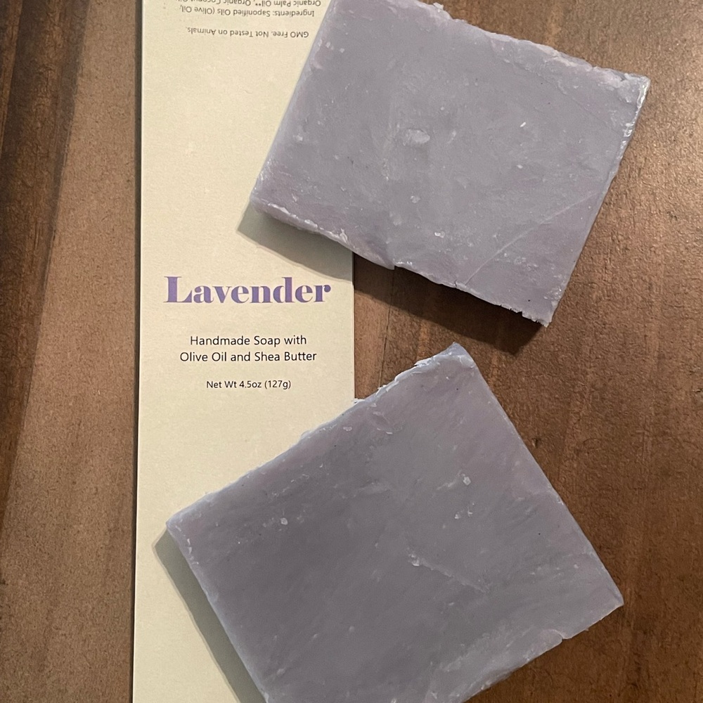 Lavender natural essential oil soap bars 4